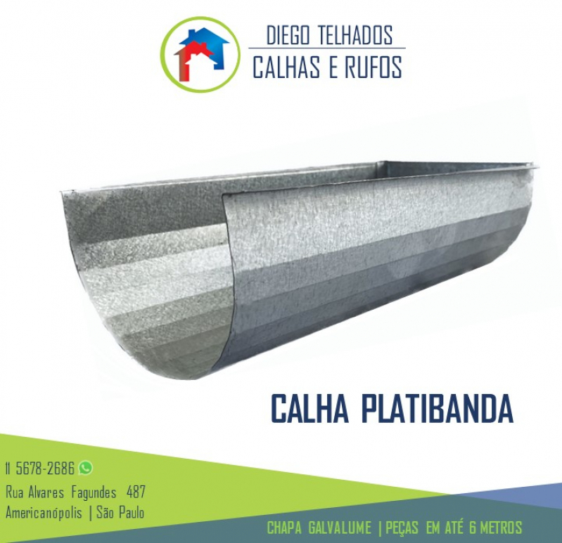 Calha Moldura Fabricante Morumbi - Calhas Quadradas