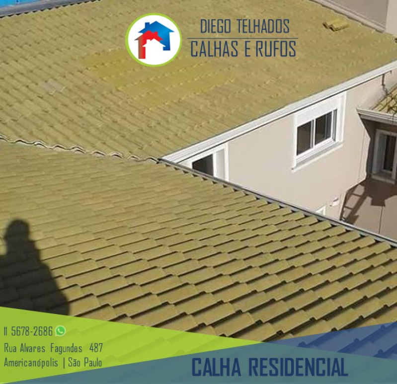 Calha para Telhado Industrial Vila Andrade - Calha Moldura