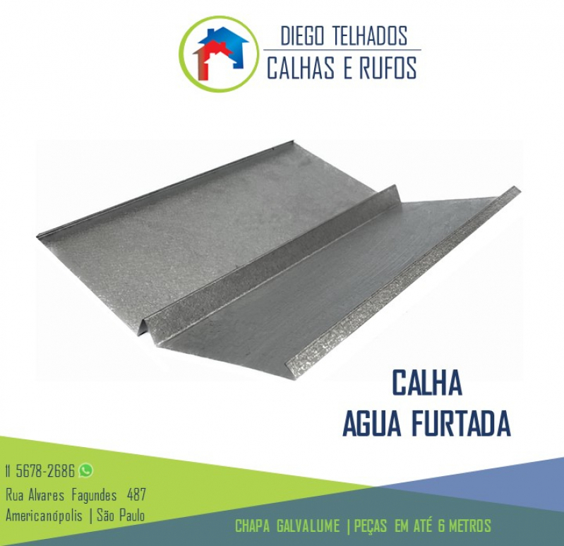 Calhas Quadradas Fabricante Pedreira - Calha Moldura