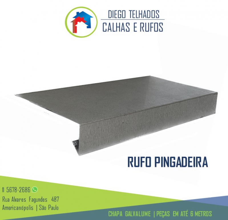 Fábrica de Rufo de Muro Jaçanã - Rufo Externo para Telhado