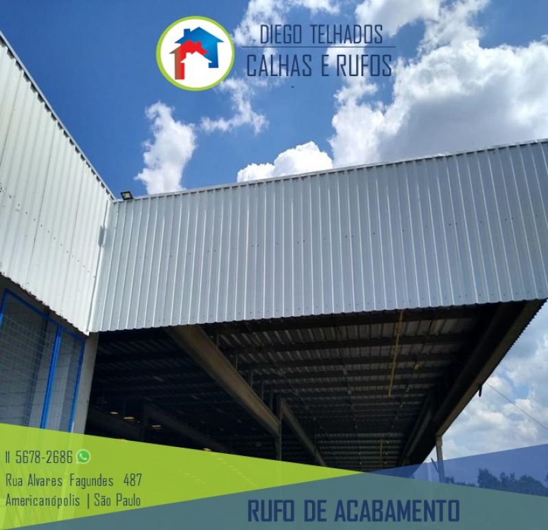 Fábrica de Rufo Externo para Telhado Jockey Club - Rufo Pingadeira