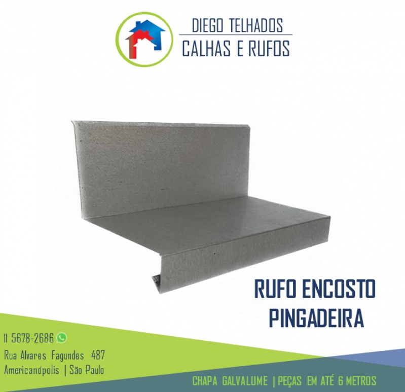 Fábrica de Rufo Externo Imirim - Rufo Cumeeira