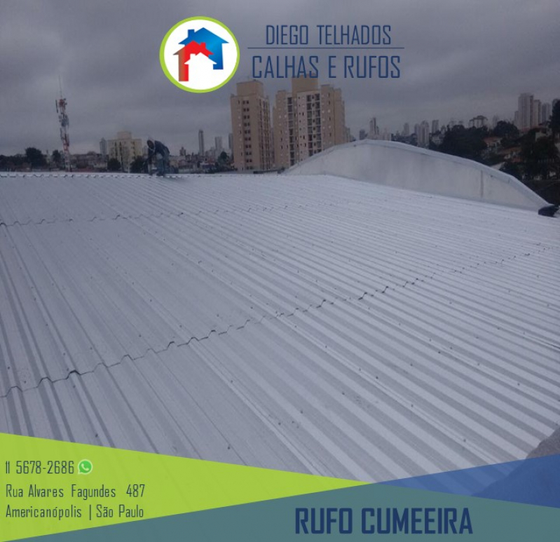 Fábrica de Rufo para Galpão Brooklin - Rufo para Telha Trapezoidal