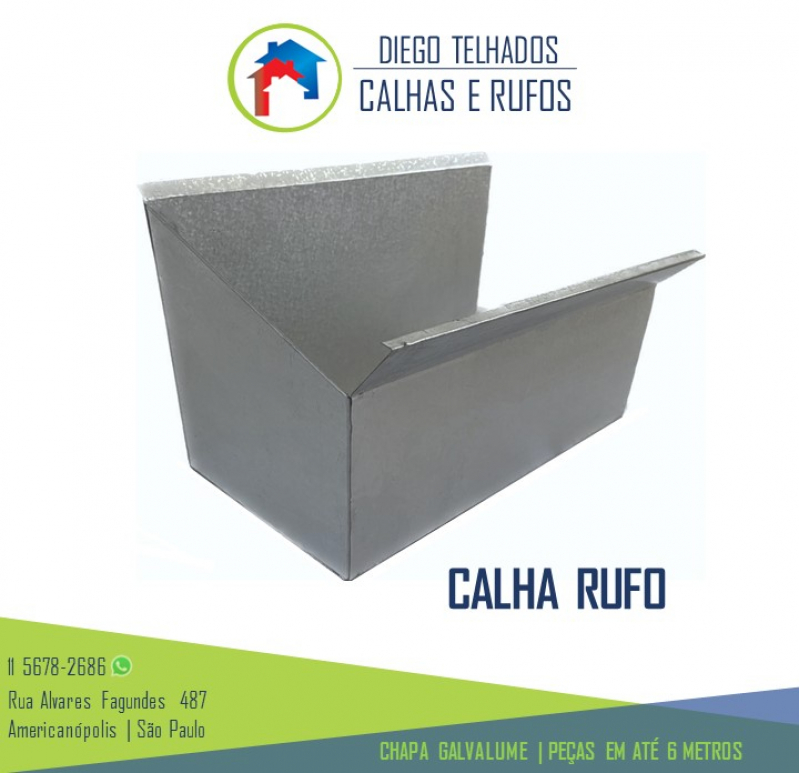 Fabricação de Calha para Telhado Embutido Santo Amaro - Calha Industrial