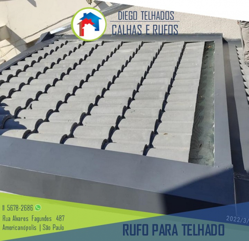 Fabricação de Rufos para Telhado Campo Grande - Rufo Pingadeira