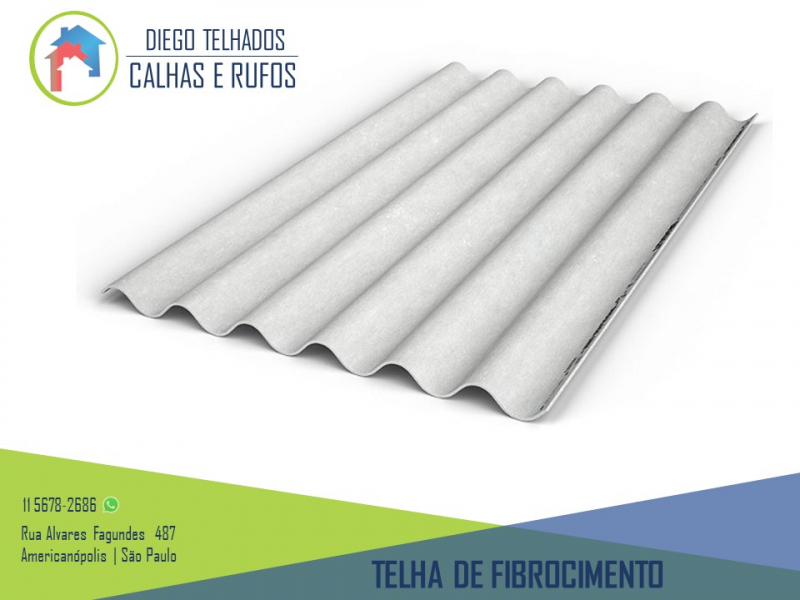 Onde Comprar Telha de Fibrocimento Jaraguá - Telha Trapezoidal 25