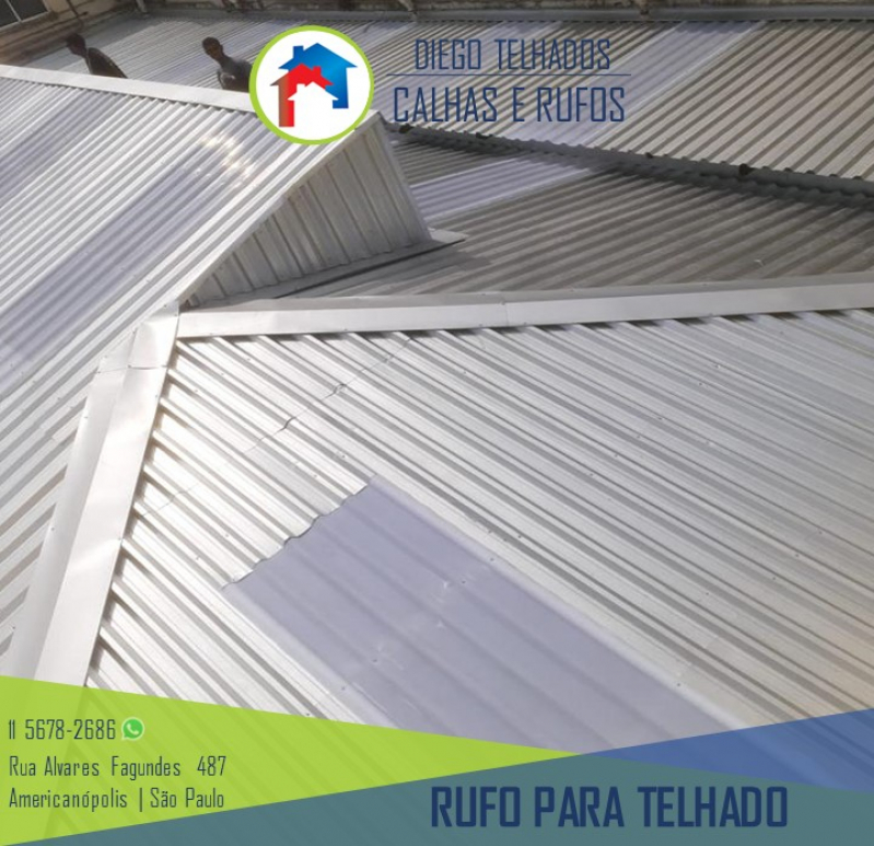 Rufo para Telhado Valor Rio Pequeno - Rufo para Telha Trapezoidal