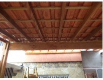 cobertura com estrutura de madeira Vila Curuçá