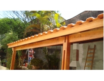 construção de estruturas de madeira Santana