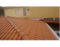 telhados com calhas embutida Perus